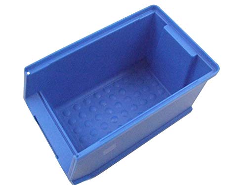 Stapelboxen Sichtlagerboxen Lagerbox Lagerkästen 235x145x125 mm Gr. 3 blau Made in Germany 5 Stück