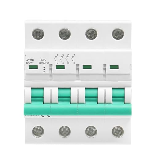Disjoncteur interrupteur d'isolement 4 pôles puissant 100A rail DIN 400V