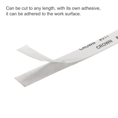 Cinta métrica autoadhesiva uxcell de aluminio para búsqueda de centro 5