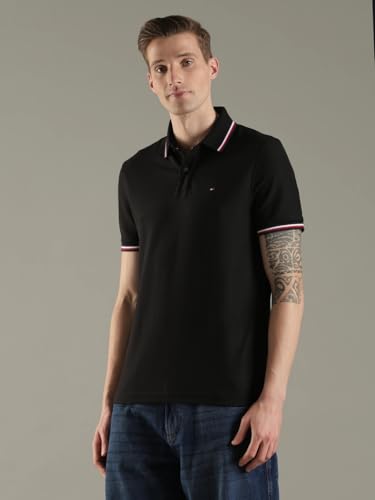 Image of Tommy Hilfiger Men Polo Cotton Regular Fit Shirt
