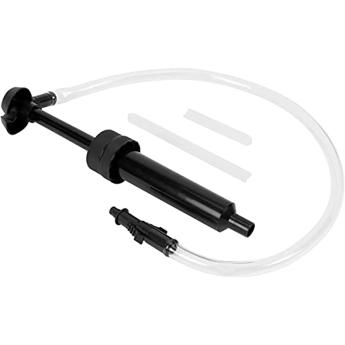 Pompe à siphon manuelle pour carburant et huile - Adaptateur de troisième main - Huile de transmission et liquide différentiel avec cette pompe à main Cover