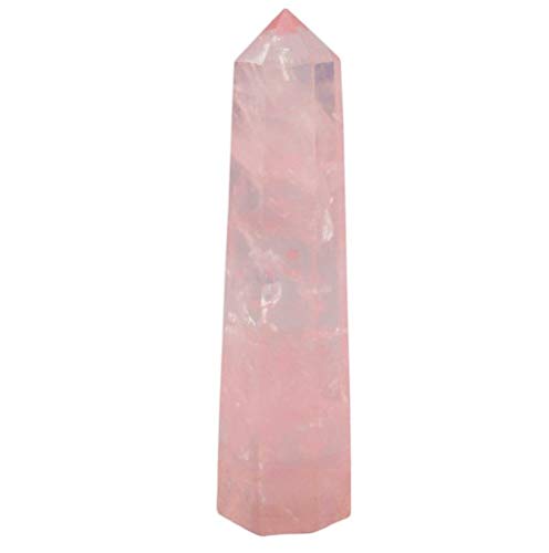 Pointe en Quartz Rose de Madagascar pour lithothérapie et décoration spirituelle