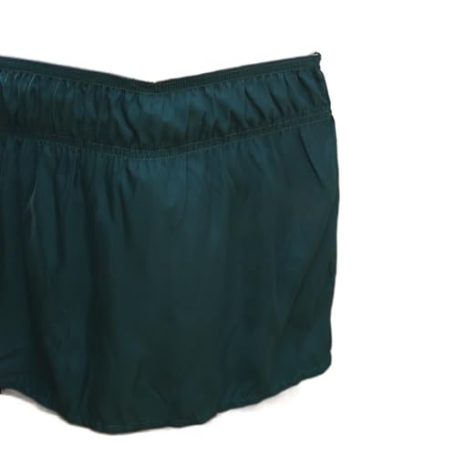 Cubre Somier Falda de cama for habitación de Hotel, faldas elásticas for cama sin superficie de cama, tamaño 38cm de altura for decoración del hogar Faldas De La Cama(Dark Green,King 78x80x15 inch)
