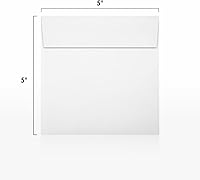 Vista 256 de LUXPaper Sobres de invitación cuadrados Despegar y prensar 8 x 8 pulgadas Natural Texto de 70 libras 50