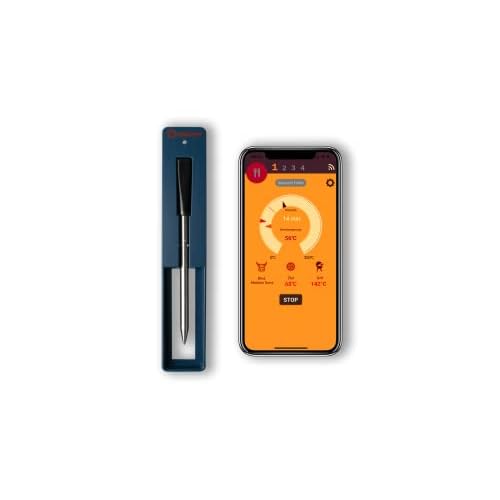 SCALESON S410 Grill- und Bratenthermometer / Kabellos / App-Konnektivität / 10 Meter Reichweite / Schnellladung in nur 5 Minuten…
