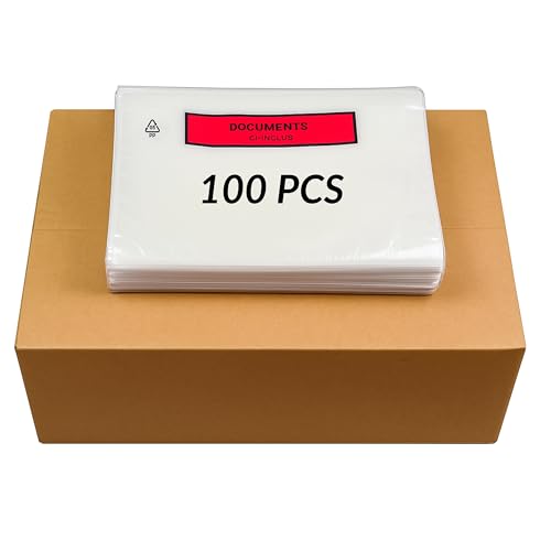 Dokumententasche A5, hergestellt in Frankreich, Kunststoffumschlag, Versandtasche für Pakete, Briefumschlag, Vinted, für den professionellen und privaten Gebrauch. (A5/C5 Dokument inklusive 100)