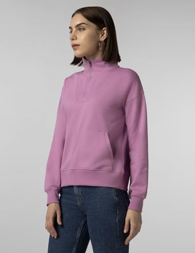 Image of FYLTR Women's Casual Stand Collar Sweatshirt with Drop Shoulder & Boxy Fit - Zip Closure | Utility Pockets | Rib Hem & Cuff | Sweatshirts for Women | Casualwear