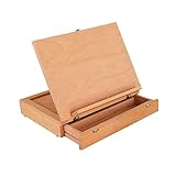 EVANEM DLOETT Caja de bocetos Ajustable Caballete Tablero de Dibujo Caballete Organizador Artista Pintura Amante Caballete