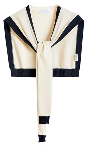 Women Casual Shawl Wraps Knitted Sweater Shawl Knotted Shoulder Tops Soft Cardigan Travel Wrap Elegant Cape Cashmere Poncho