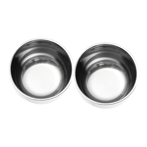 WOFASHPURET Large Capacity Shaving Cream Soap Bowl Set Steel Shaving Bowl and Brush for Men