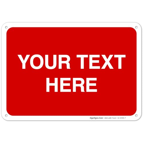 Personalized Custom Red Background Customize for Office, Business, Workplace, Home,