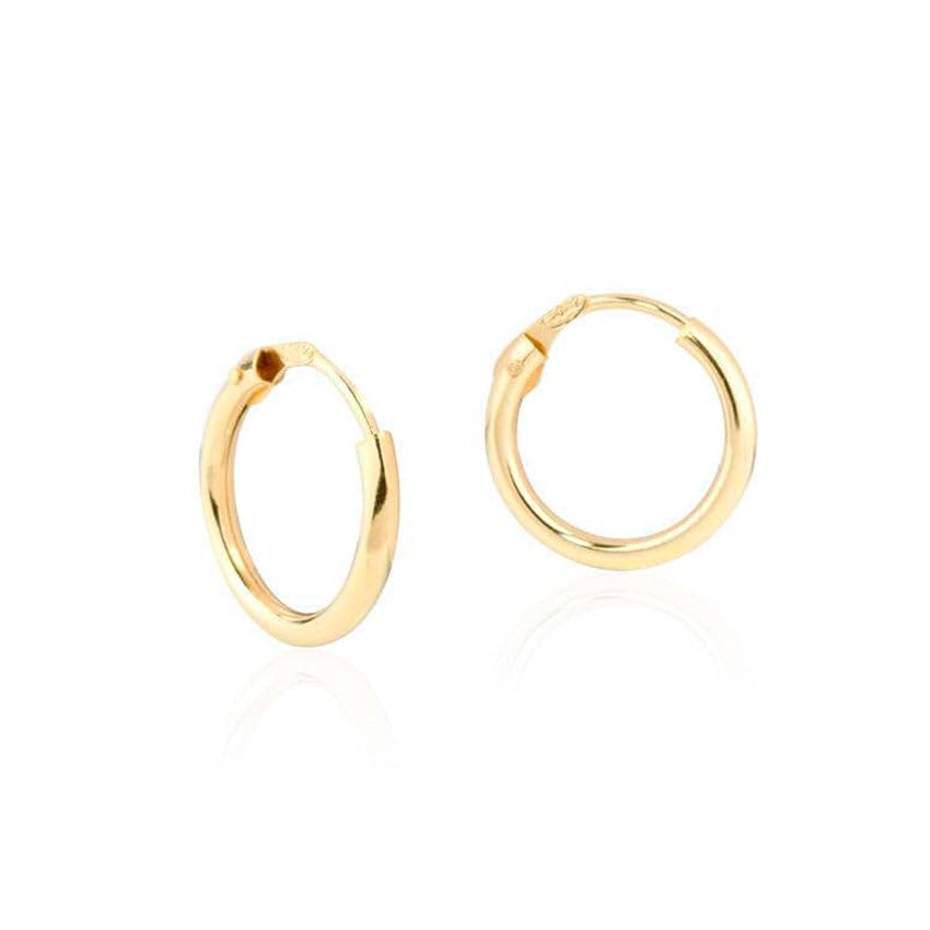 certificato di garanzia Orecchini a cerchio da donna - oro giallo 18K (750)