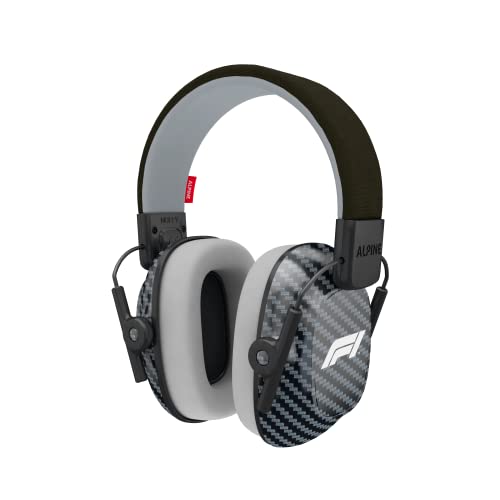 Alpine Muffy Kids - Orejeras de fórmula 1 para niños de 5 a 16 años - Protección auditiva reutilizable para eventos de carreras y entornos...