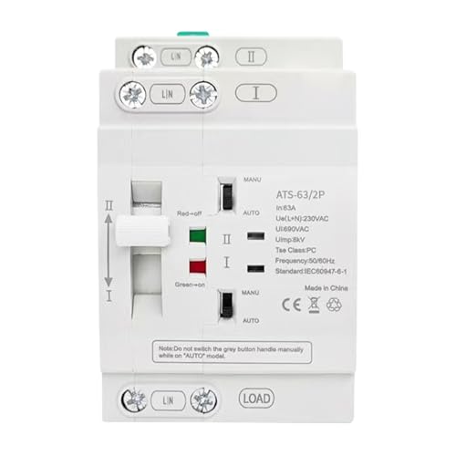 Commutateur de transfert d'alimentation double ATS 2P 40A 220V inverseur source