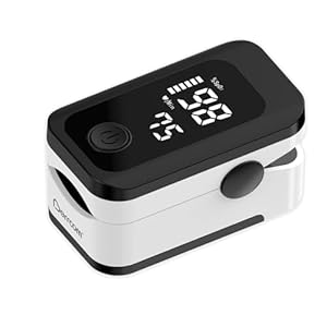 Berrcom Finger Pulse Oximeter for Adults, Accurate SpO2 & Pulse Rate Monitor with LED Display & Lanyard Included