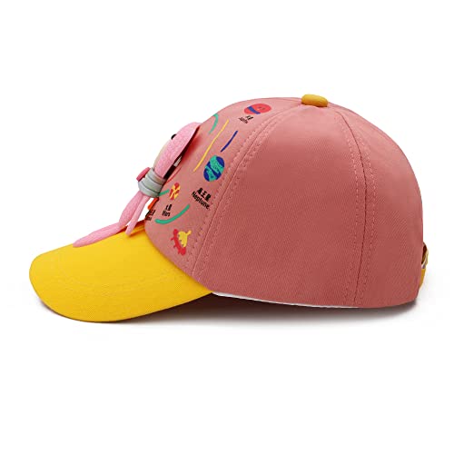 Image of VRITRAZ Unisex Kids Baseball Cap | Soft Cotton Adjustable Sun Hat for Boys & Girls | Casual Outdoor Summer Wear (4-12 Year)