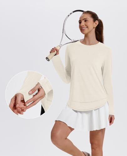 Image of XIEERDUO Women's Workout Tops Long Sleeve Shirts Sun Protection UPF 50+ Quick Dry Shirts for Hiking Running S-3XL