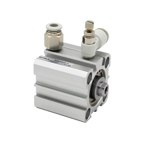 Vérin pneumatique double effet SDA100 compact alésage 100mm filetage m12 - 3