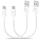 Short iPhone 15/16/17 CarPlay Cable 1.15ft [2-Pack] – USB A to USB C Fast Charging Cord for Apple iPhone Pro/Max/Air, Android Auto Charger for Samsung Galaxy S24/S23, Google Pixel, Z Flip