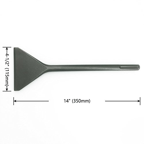SPKLINE 41/2 Inch Wide Tile & Thinset Scaling Chisel SDSMax Shank 4.5 X 14