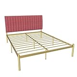 Diseño único y resistente: el marco envuelve el colchón para evitar resbalones y proporciona un amplio espacio debajo de la cama.