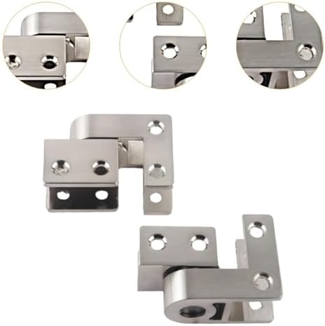 Heavy Duty Restroom Partition Hinges - Door Panel Hinge Replacement for 18mm Bathroom Stall Hardware Set | Ideal for Hotels & Commercial Use
