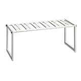 Belca 日本製 ランドリー収納 洗面下フリーラック 伸縮タイプ 幅50~75×奥行30.3×高さ30.7cm ホワイト SSR-EX