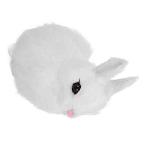 TOPPERFUN ミニリアルうさぎ模型 小学生向け学習用ぬいぐるみ 動物生物教具 教室対応 で扱いやすい かわいい動物置物 インタラクティブ学習補