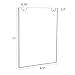 NIUBEE 6 Pack Acrylic Wall Sign Holder 8.5x11 Vertical, Clear Plastic Picture Frame, Wall Mounted Design, Support No Drilling(Provide 3M Tape and Screws)