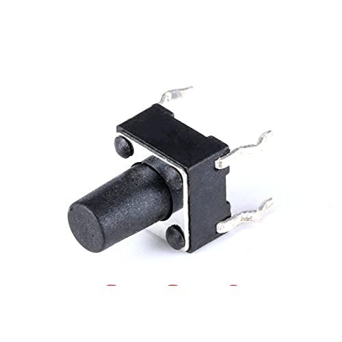 100 Pz/Lotto 6x6x9MM 4PIN Tattile Tatto Interruttore Pulsante a Sfioramento Pulsante di Auto-Reset 669mm Tasti Plug-in Pulsante Dip