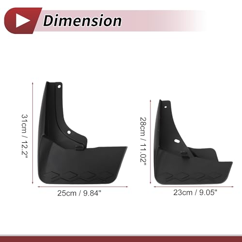 Image of 1 Set Mud Flaps Splash Guards for Volkswagen Tiguan l PRO Front and Rear Mud Guards W /Mount Accessories