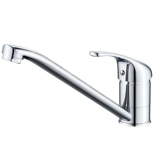 Jacurley Wasserhahn Küche, Küchenarmatur 360° Schwenkbar, Einhebel Mischbatterie Küche, Spültischarmatur Küche mit Keramikkartusche, Edelstahl, Chrom Jacurley Wasserhahn Küche, Küchenarmatur 360° Schwenkbar, Einhebel Mischbatterie Küche, Spültischarmatur Küche mit Keramikkartusche, Edelstahl, Chrom