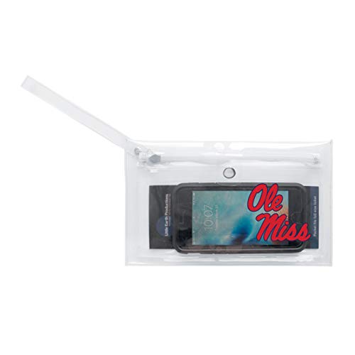 Image of NCAA Mississippi Old Miss Rebels Unisex Ncaancaa Ticket Wristlet, Clear, 9 inch by 5.25 inch
