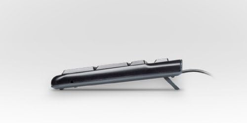 Logitech K120 przewodowa klawiatura biznesowa do systemów Windows i Linux, złącze USB, cicha praca, wytrzymała, odporna na zachlapanie, podstawka klawiatury, rosyjski układ - czarna