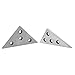 2 pcs Solid Angle Plate Set, Precision Angle Block Set, Industrial Tools, 30-60-90 45-45-90 Degree Precision Machinist Measurement Tool