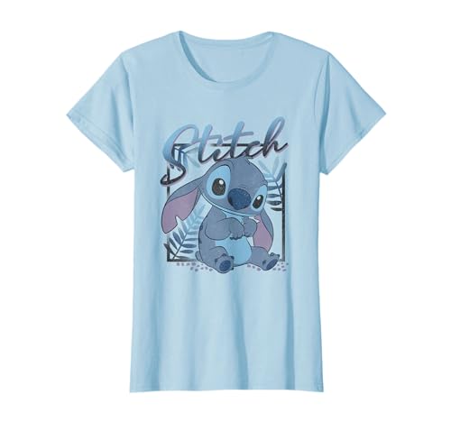 Disney Lilo & Stitch Tropic Blue Leaf Stitch T-Shirt