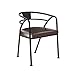 Produktbild LLRDIAN Country Iron Esszimmerstuhl Sofa Chair Lounge Chair Kaffee Stuhl Rückenlehne Stuhl Lederstuhl Bürostuhl