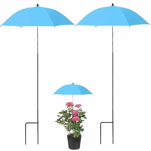 Sombrilla para plantas al aire libre sombra de plantas jardín exterior 2 ud
