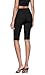Hybrid & Company Womens Super Stretch Causal Pull On Millennium Twill Bermuda Shorts KB44972X Black 3X