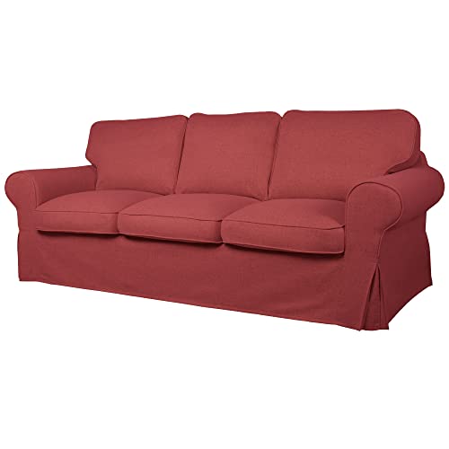 Dagra Bezug für EKTORP 3er-Sofa (ohne Schlaffunktion) (Red A08) – Bild 7
