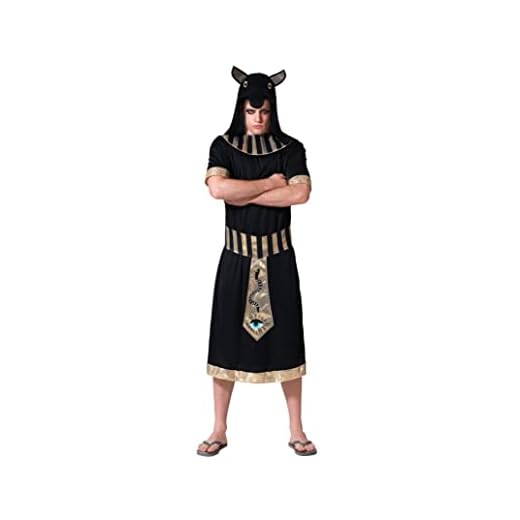Atosa disfraz egipcio negro hombre adulto XL