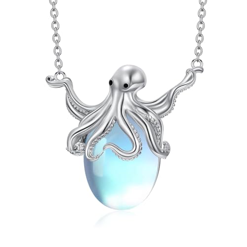 Dorunmo Ocean Necklace 925 Sterling Silver Ocean Theme Jewelry Ocean Beach Gifts for Women Girls