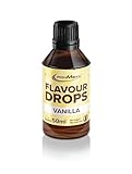 IronMaxx Flavour Drops - Vanilla 50ml | kalorienfrei & zuckerfrei | vegane Aromatropfen zum süßen von Lebensmitteln | praktischer Tropfer-Verschluss