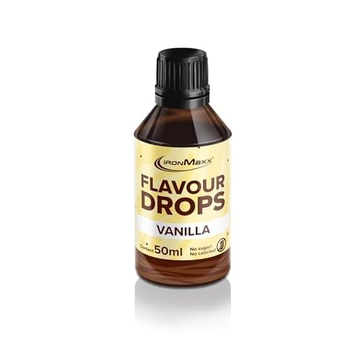 IronMaxx Flavour Drops in Pipetten-Flasche, Geschmack Vanille, 50 ml (1er Pack)