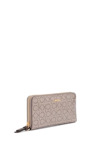 Image of Calvin Klein Women's Key Item Saffiano Continental Zip Around Wallet With Wristlet Strap