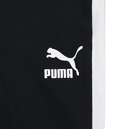 PUMA Calça jogger infantil juvenil T7 Core algodão felpudo, Preto, GG