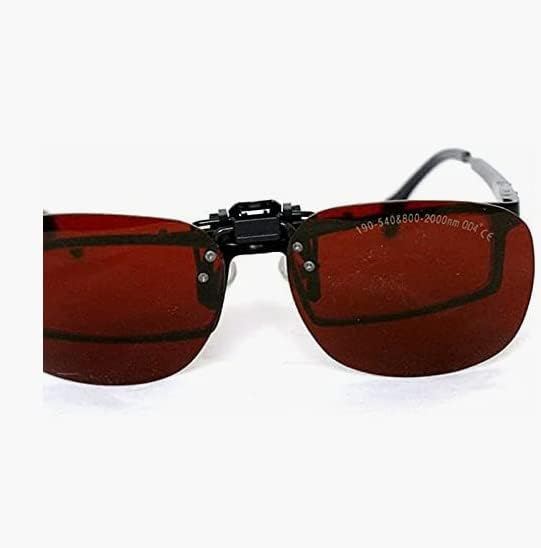EP-1 190-540nm & 900-1700nm OD4+ CE Wide-Spectrum Continuous Absorption Laser Protective Clip-on Glasses Safe Goggles with Case