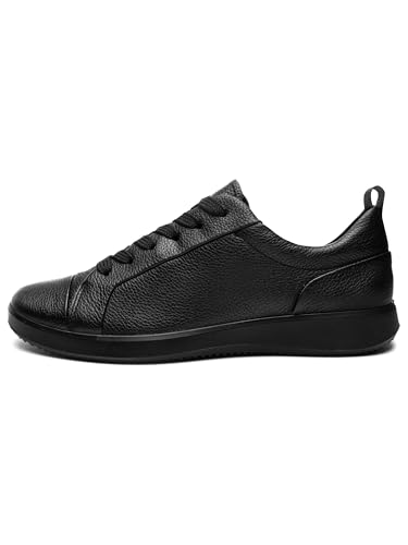 Basket Roma noire en taille 44 large aux finitions soignées
