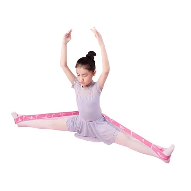 2-Pack Adjustable Kids Dance Stretch Bands - 8-Loop Elastic Bands for Ballet, Latin, Yoga, Gymnastics & Stretching - Flexible, Multi-Section Design for Dance Training & Flexibility