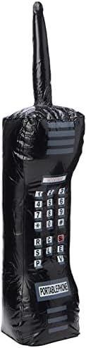Smiffys 30-inch Inflatable Retro Mobile Phone - Black